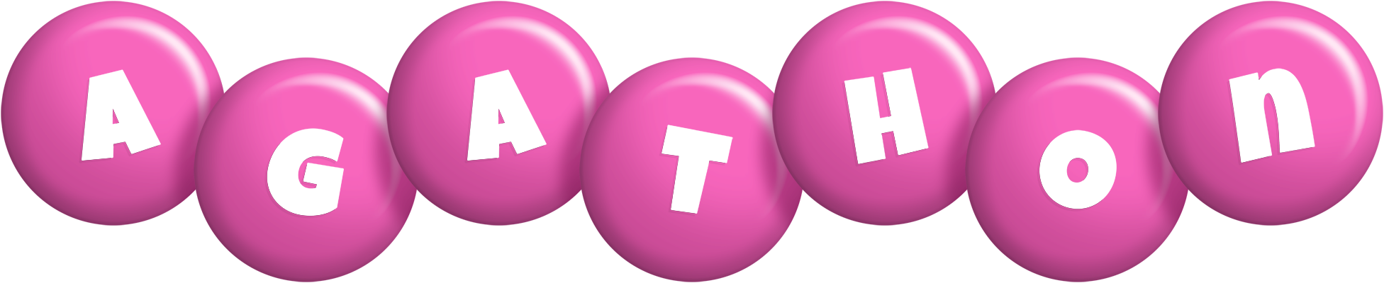 Agathon candy-pink logo