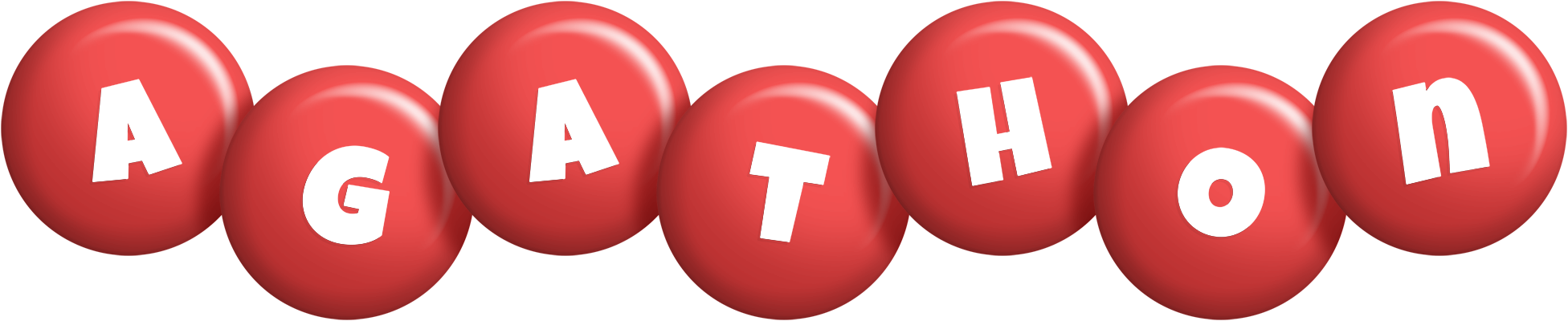 Agathon candy-red logo