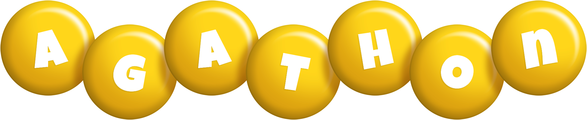Agathon candy-yellow logo