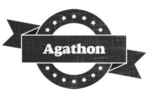 Agathon grunge logo