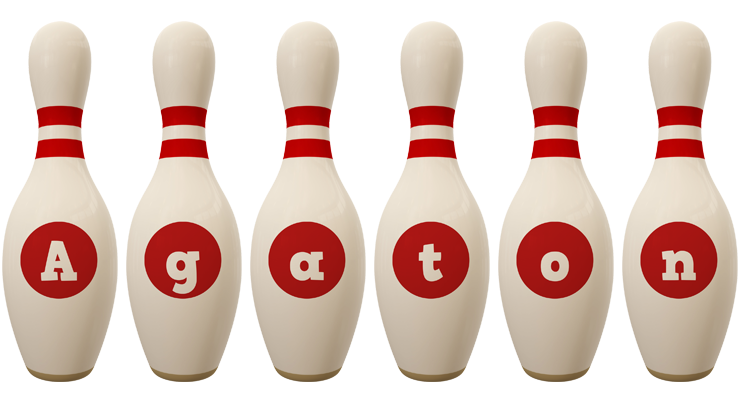 Agaton bowling-pin logo