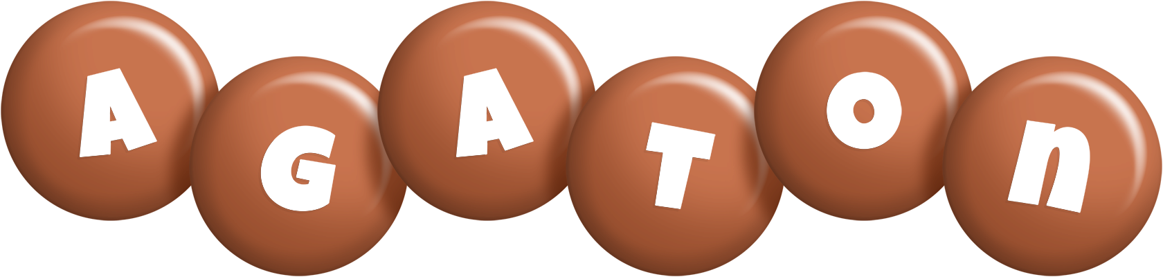 Agaton candy-brown logo