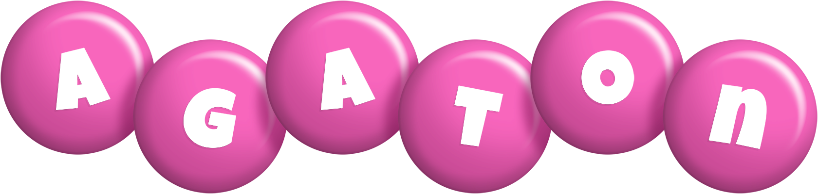 Agaton candy-pink logo