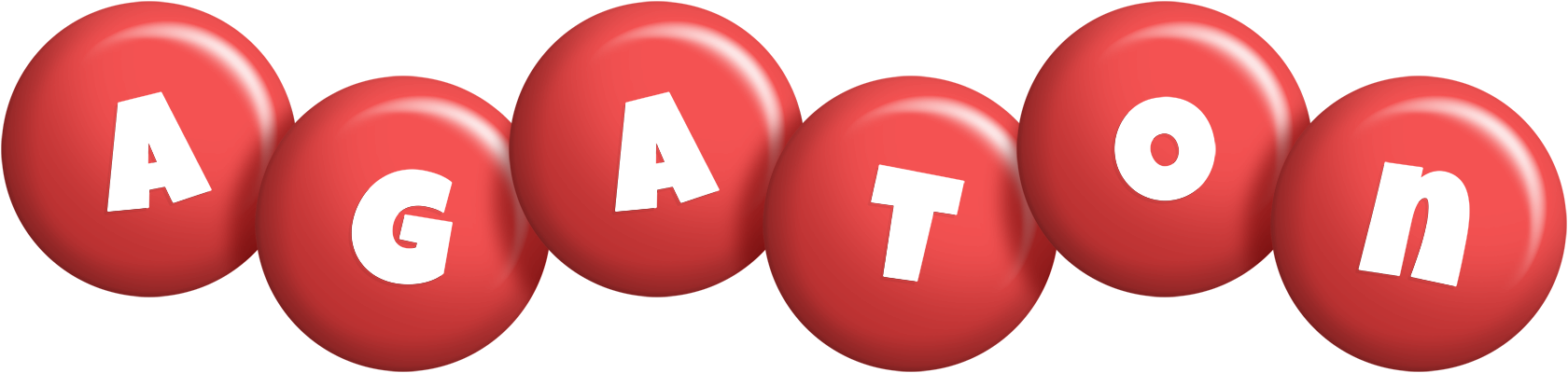 Agaton candy-red logo