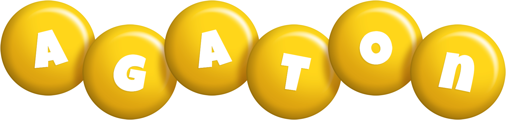 Agaton candy-yellow logo