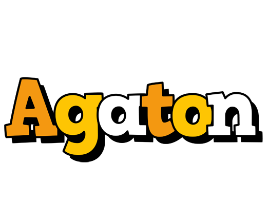 Agaton cartoon logo