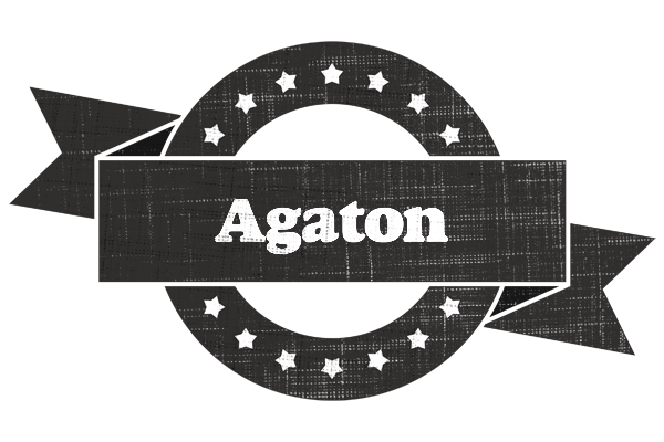 Agaton grunge logo