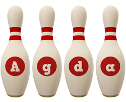 Agda bowling-pin logo