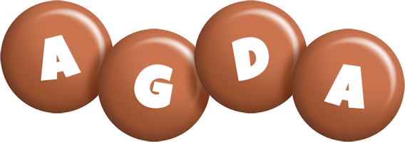 Agda candy-brown logo