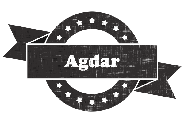 Agdar grunge logo