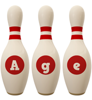 Age bowling-pin logo