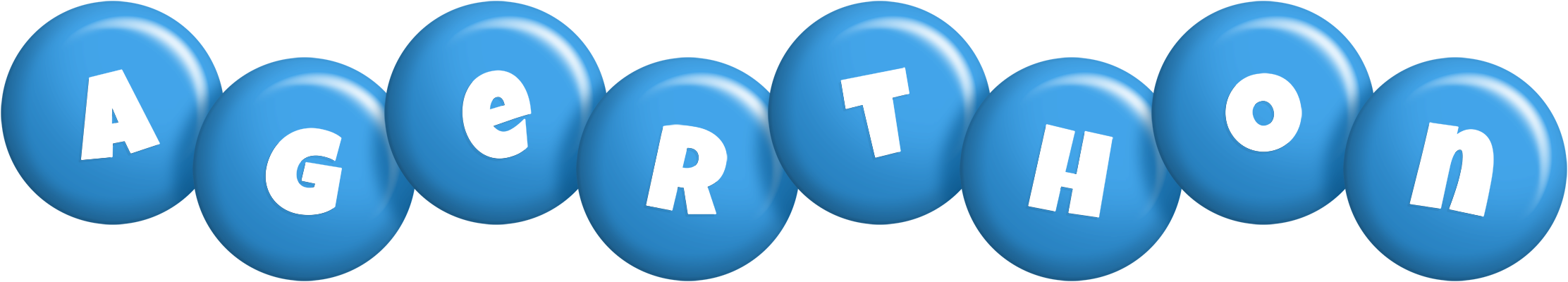 Agerthon candy-blue logo