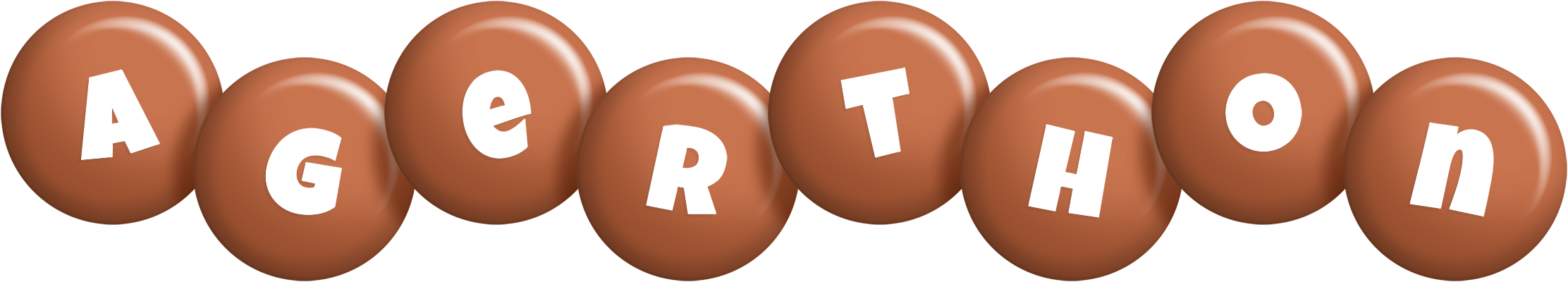 Agerthon candy-brown logo