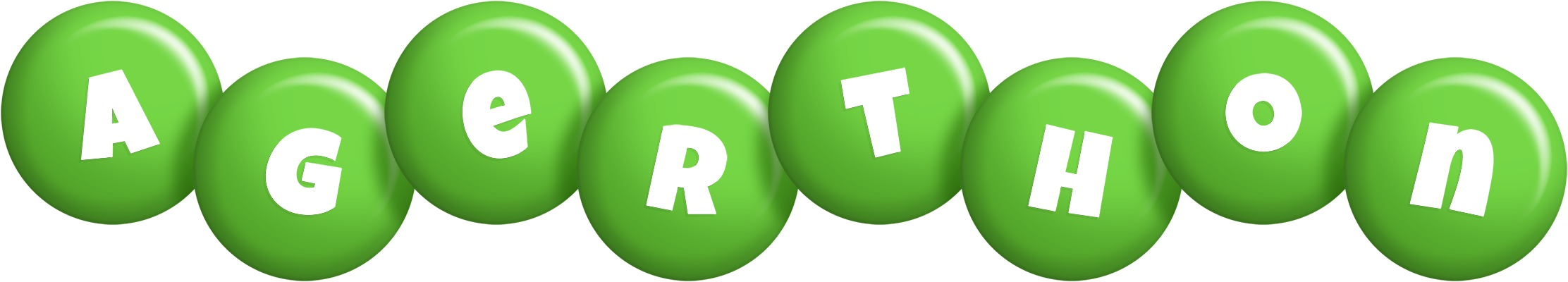 Agerthon candy-green logo