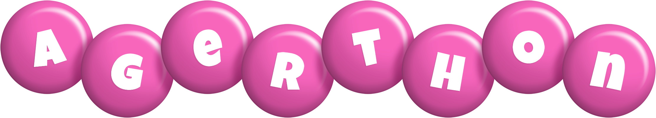 Agerthon candy-pink logo