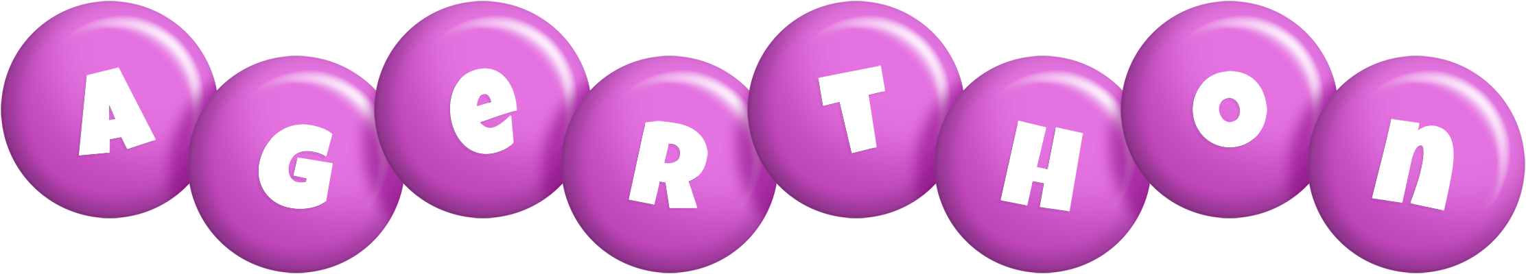 Agerthon candy-purple logo