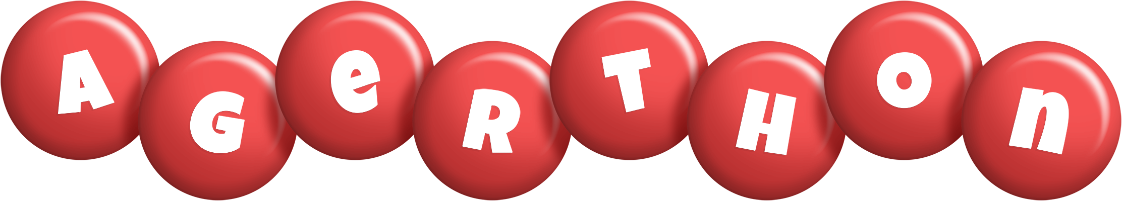 Agerthon candy-red logo