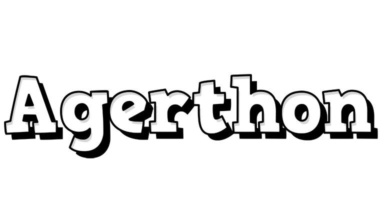 Agerthon snowing logo