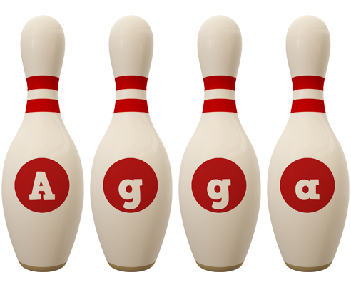 Agga bowling-pin logo