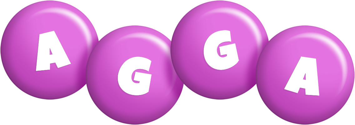 Agga candy-purple logo