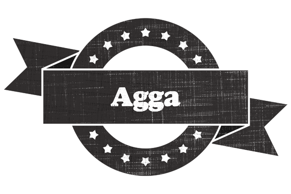 Agga grunge logo