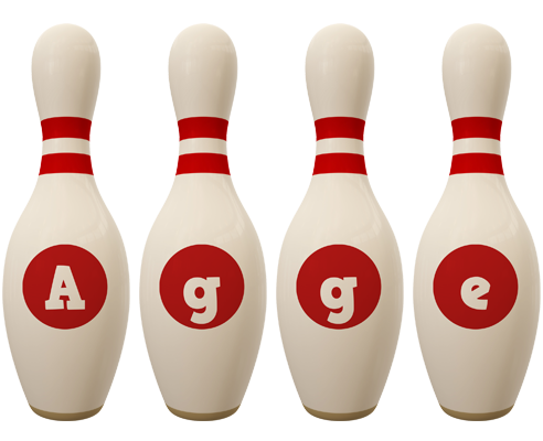 Agge bowling-pin logo