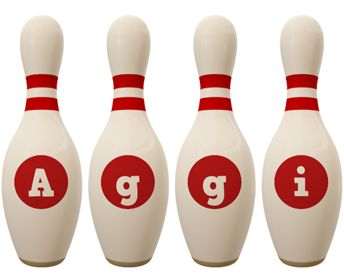 Aggi bowling-pin logo