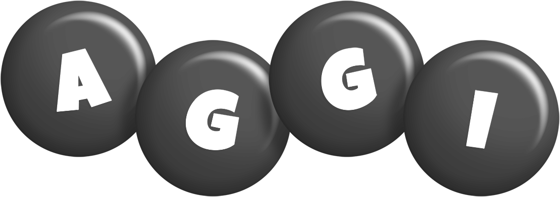 Aggi candy-black logo