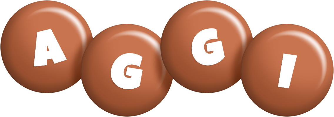Aggi candy-brown logo