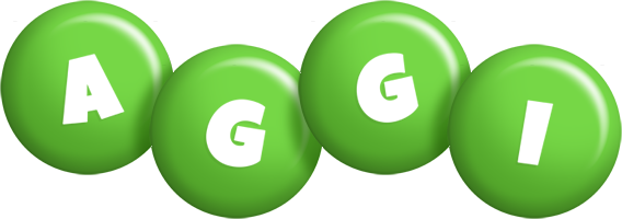 Aggi candy-green logo