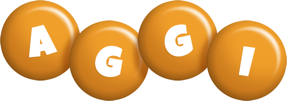 Aggi candy-orange logo