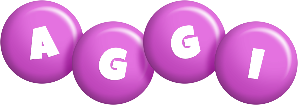 Aggi candy-purple logo
