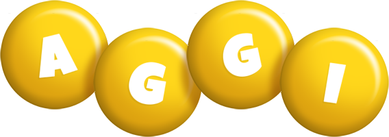 Aggi candy-yellow logo