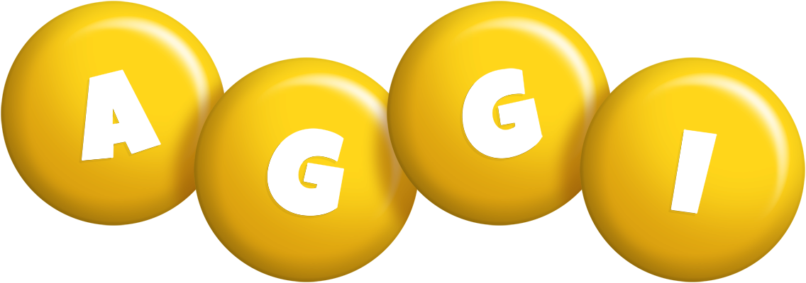 Aggi candy-yellow logo