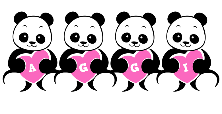 Aggi love-panda logo