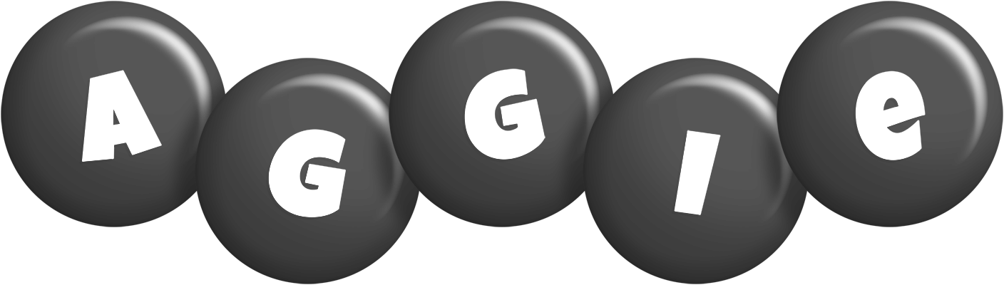 Aggie candy-black logo