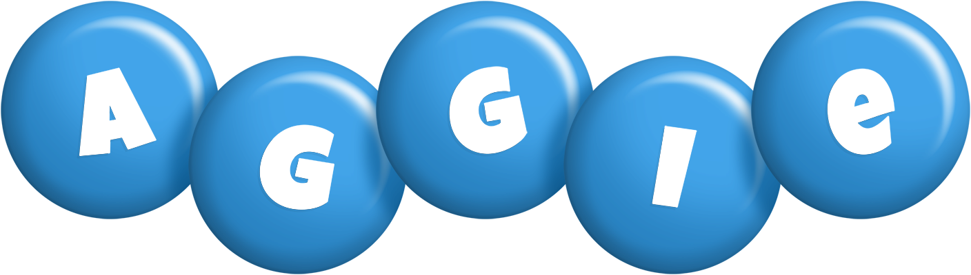 Aggie candy-blue logo