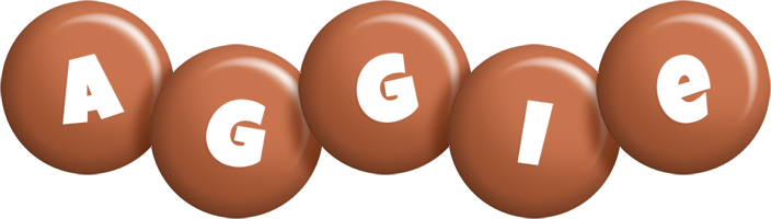 Aggie candy-brown logo