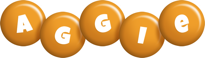 Aggie candy-orange logo