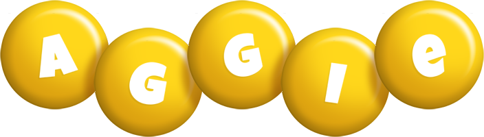 Aggie candy-yellow logo