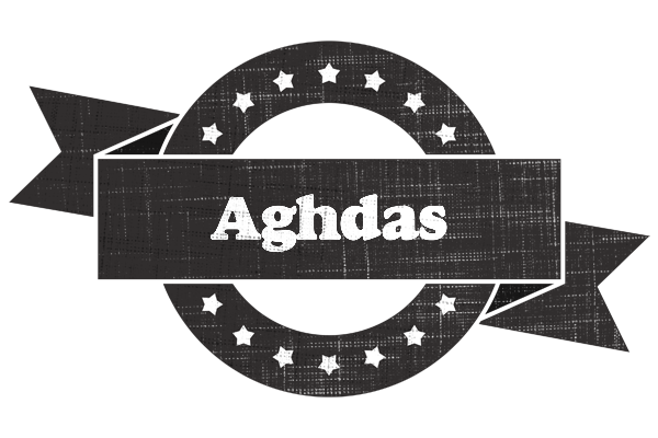 Aghdas grunge logo