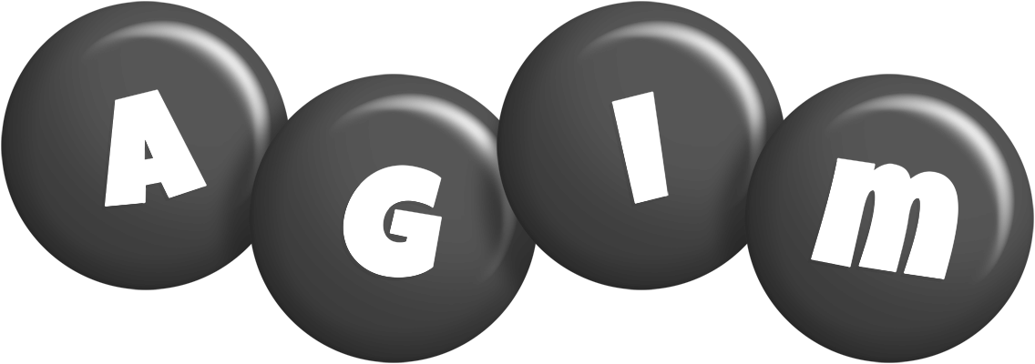 Agim candy-black logo