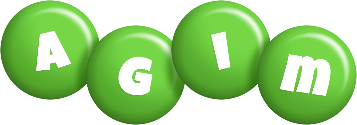 Agim candy-green logo