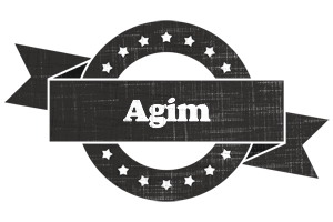 Agim grunge logo