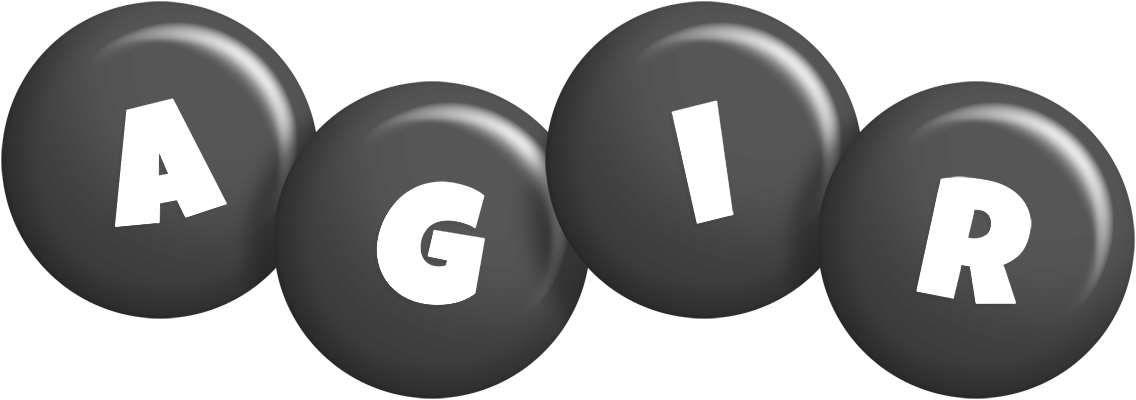 Agir candy-black logo