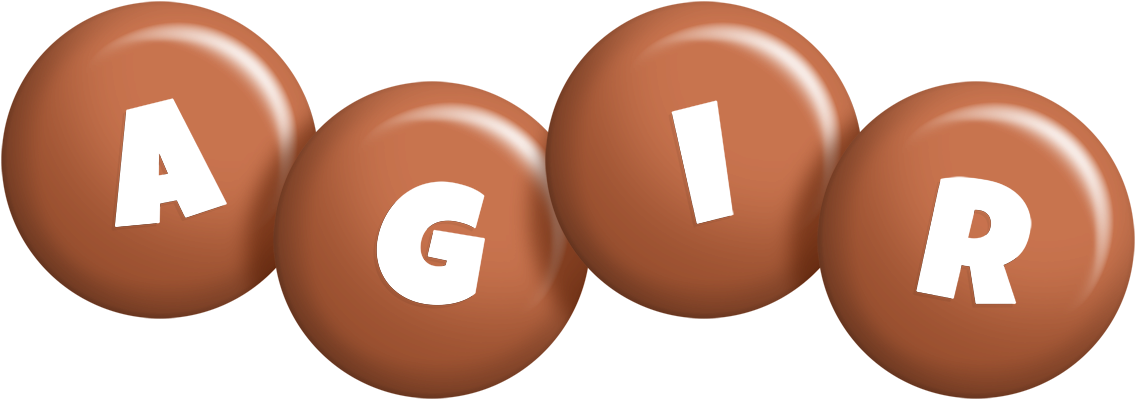 Agir candy-brown logo