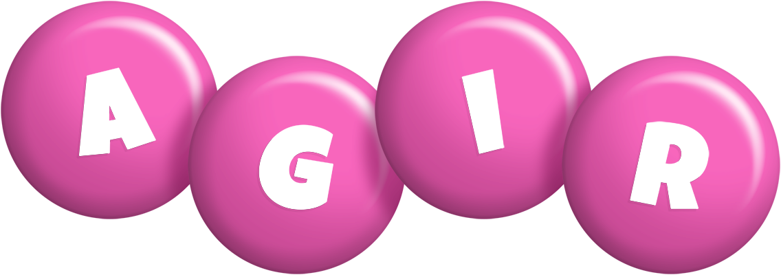 Agir candy-pink logo