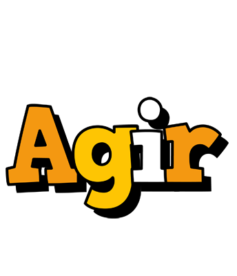 Agir cartoon logo