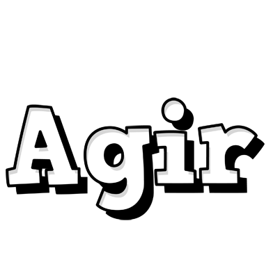 Agir snowing logo