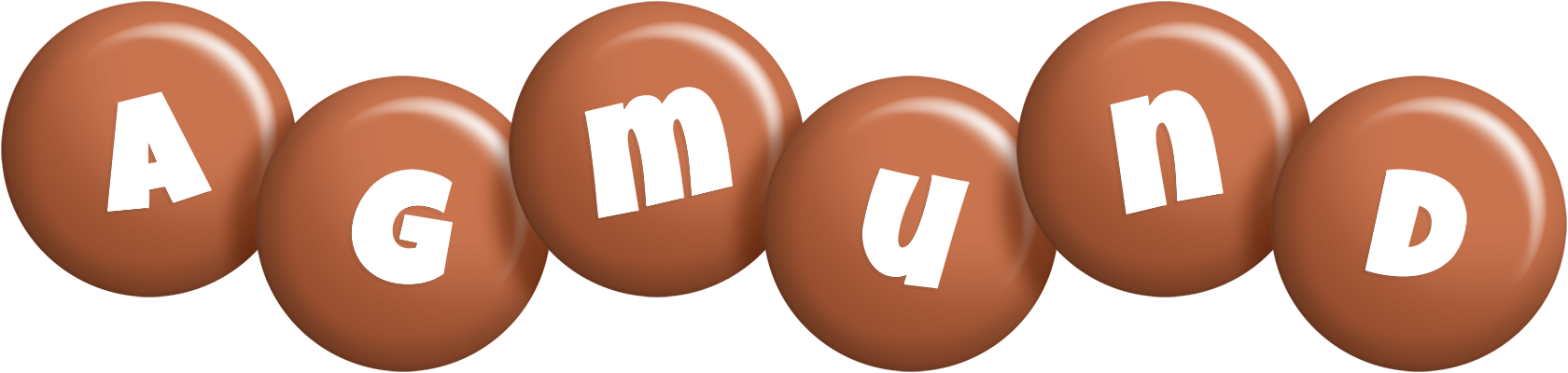 Agmund candy-brown logo